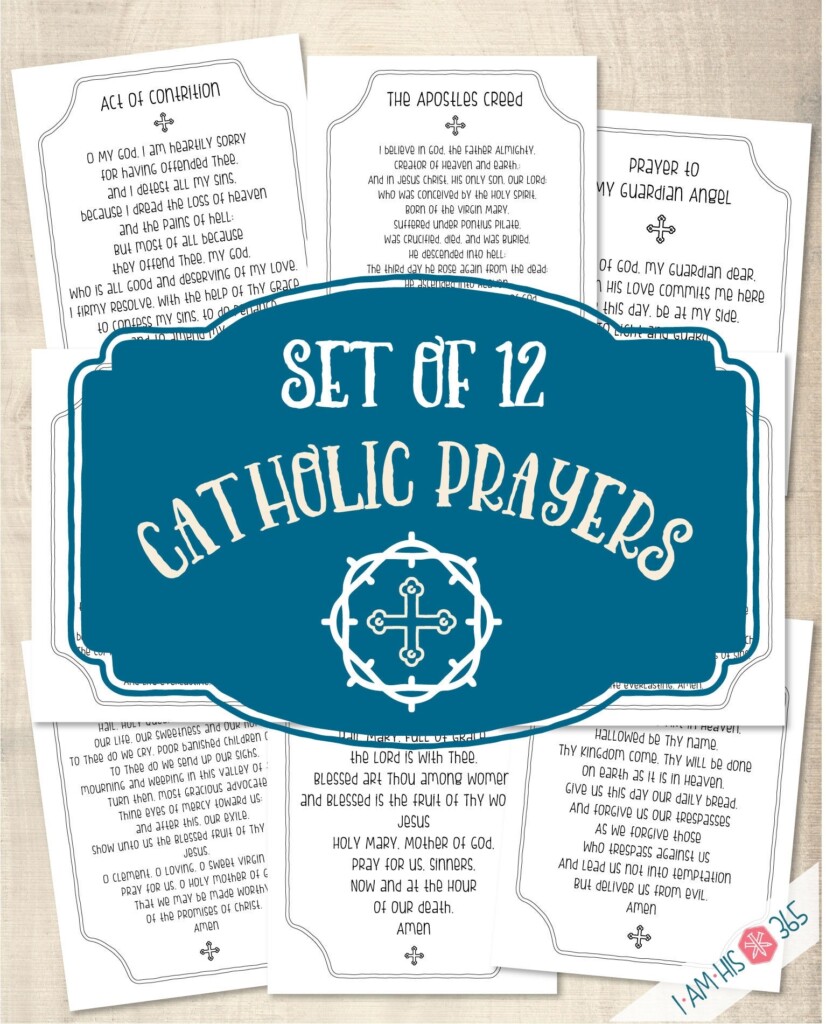 Printable Catholic Prayers For Kids