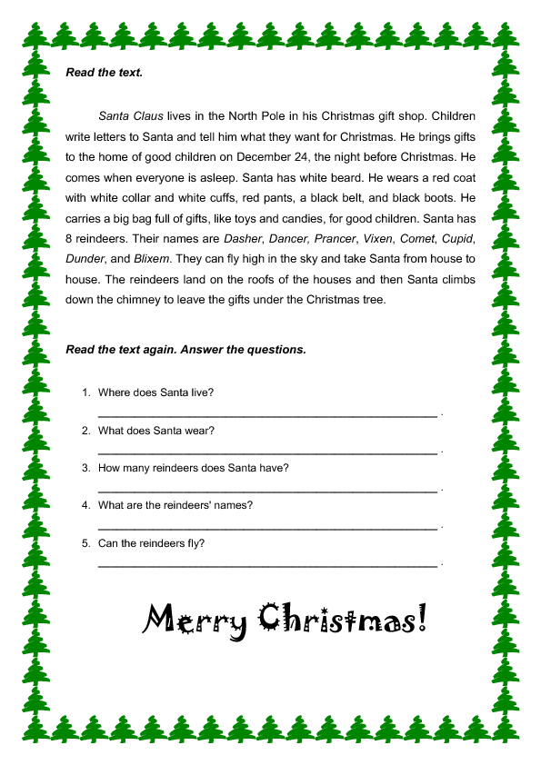 Printable Christmas Stories Printable Calendars AT A GLANCE