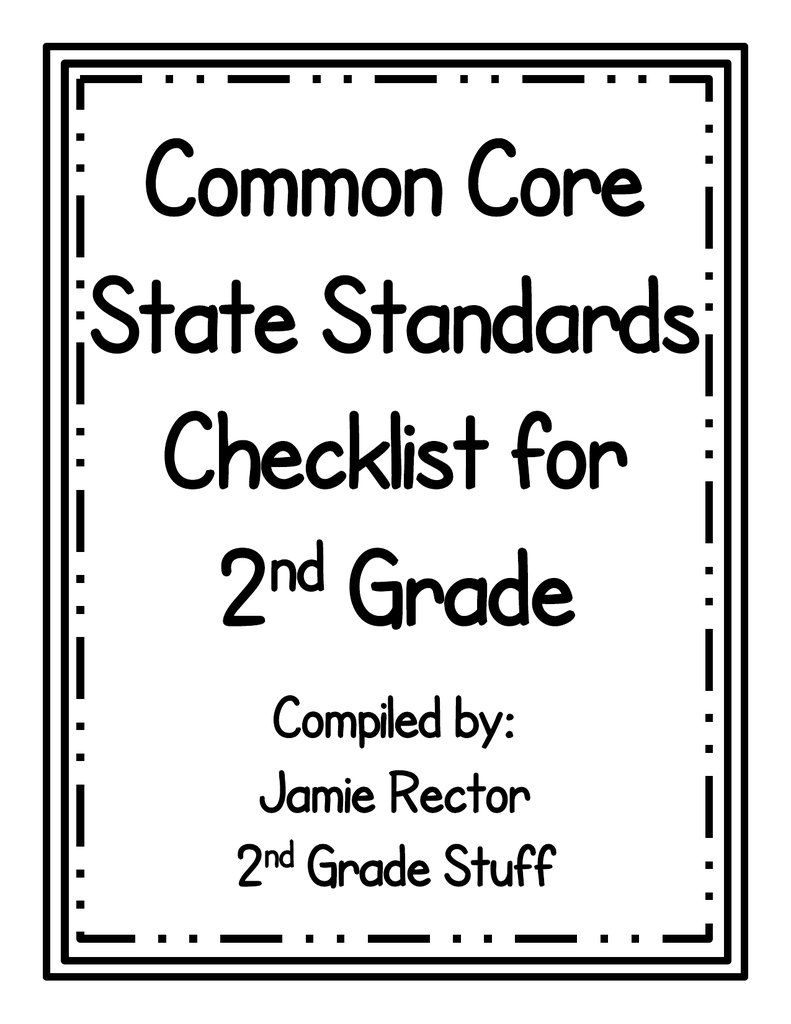 Printable Common Core Standards