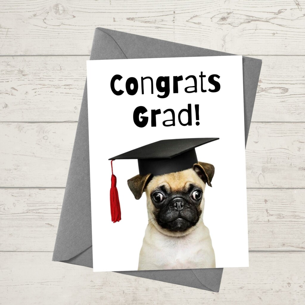 Printable Congrats Grad Card Instant Download 5x7 Digital Greeting 