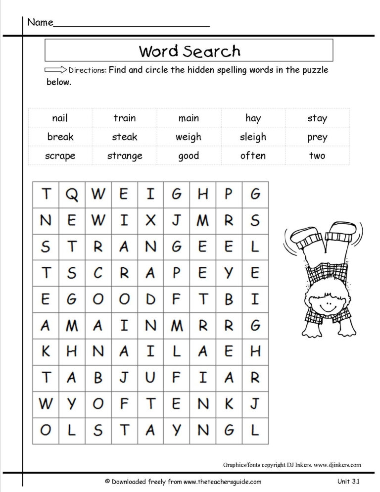 Printable Crossword Puzzles For 2Nd Graders Printable Crossword Puzzles 