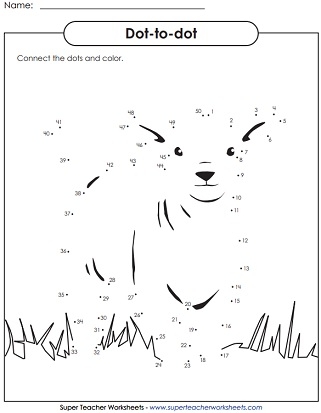 Printable Dot to Dots Worksheets Library