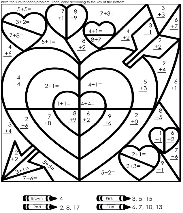 Printable First Grade Math Coloring Worksheets Printable Word Searches