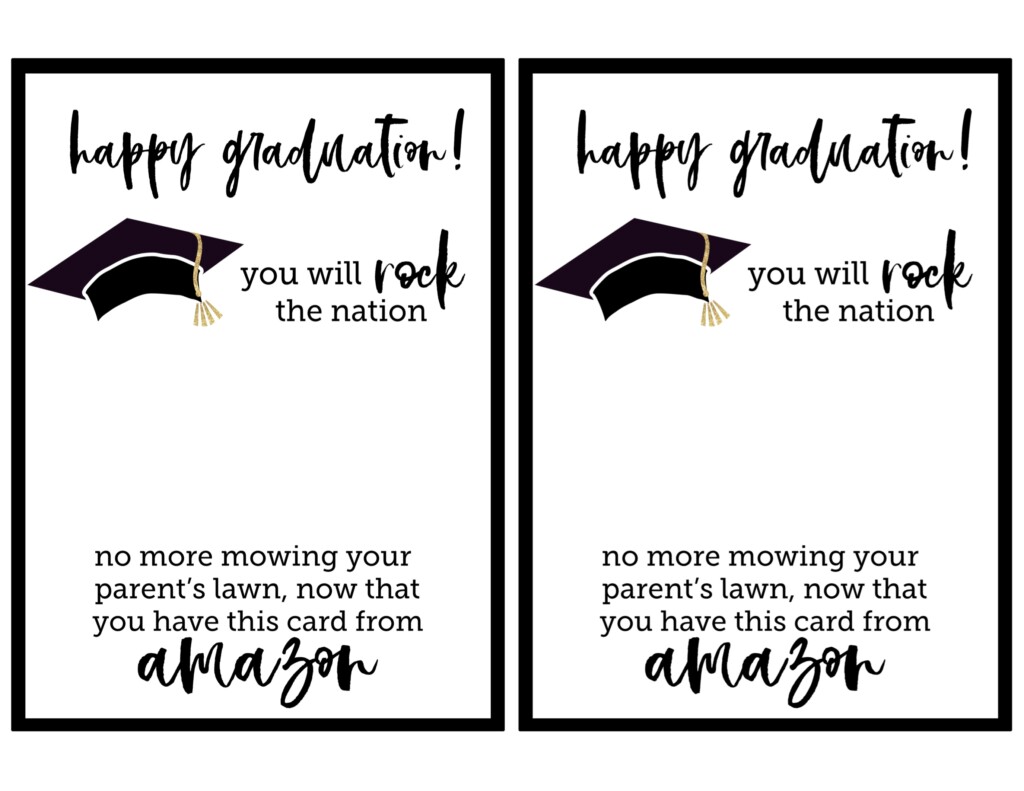 Printable Grad Cards