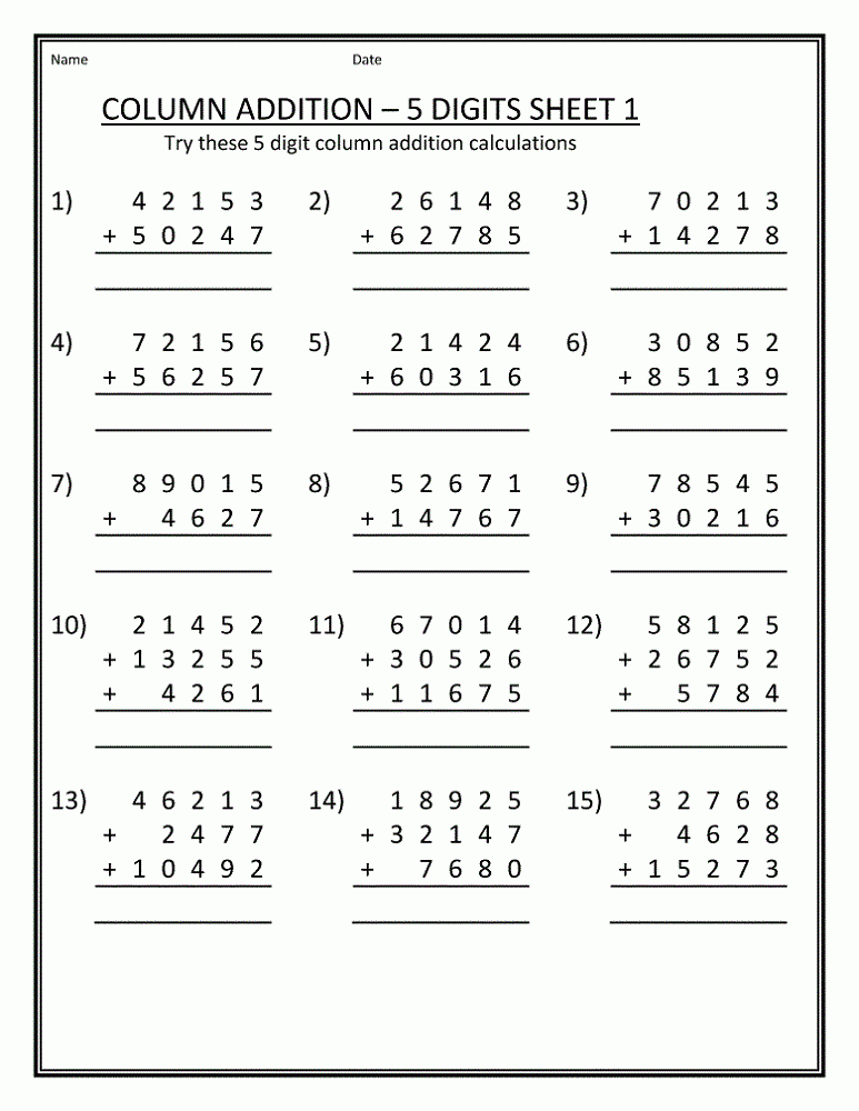 Printable Homework Worksheets Compilation Learning Printable
