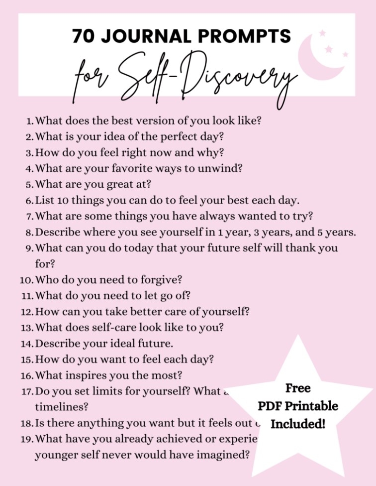 Printable Journal Prompts For Adults Free Wiki Printable