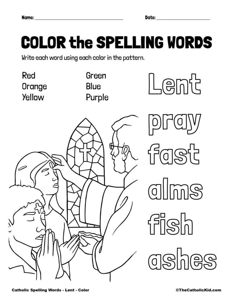 Printable Lent Worksheets