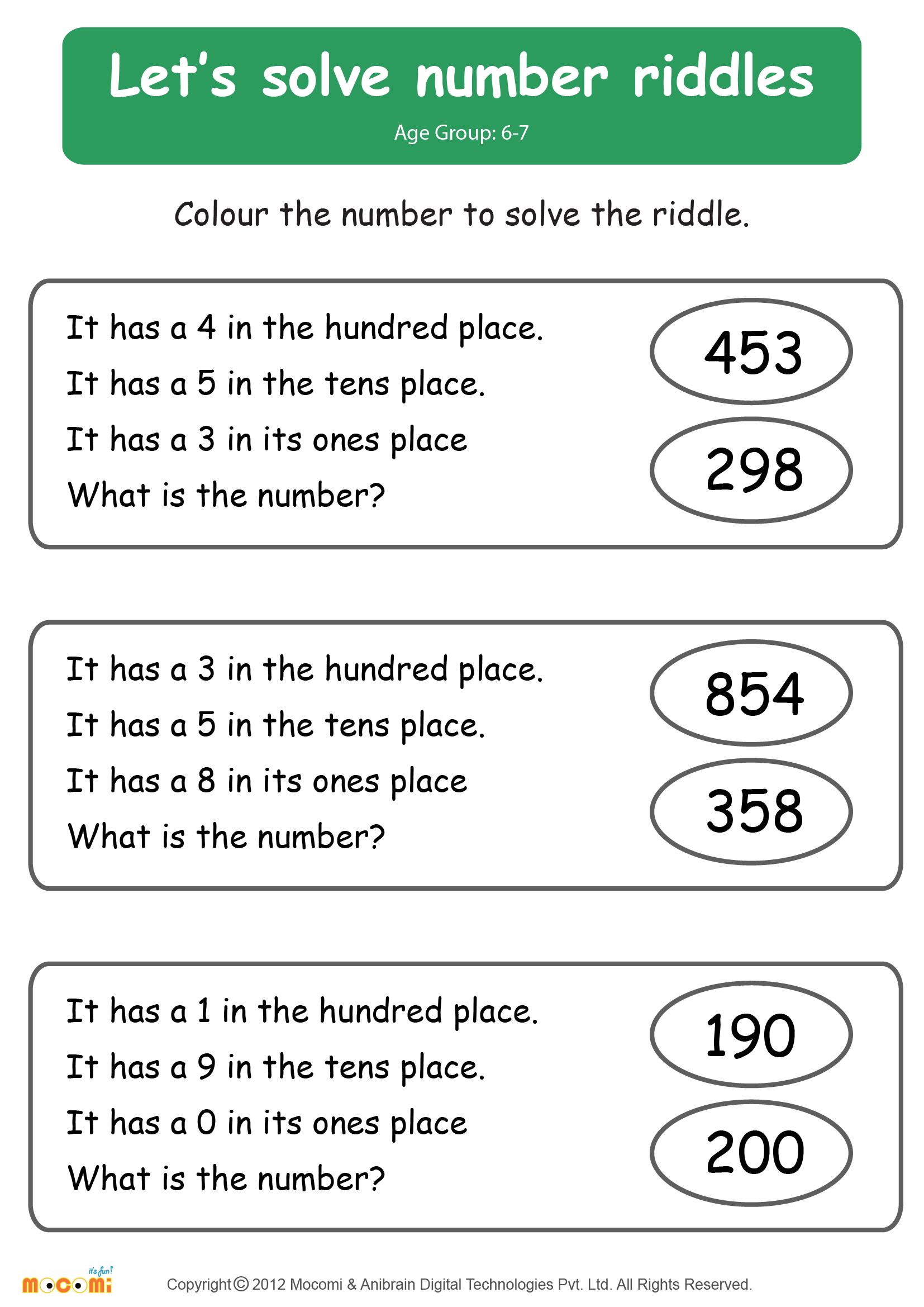 Printable Math Riddles Worksheets 159 Lyana Worksheets