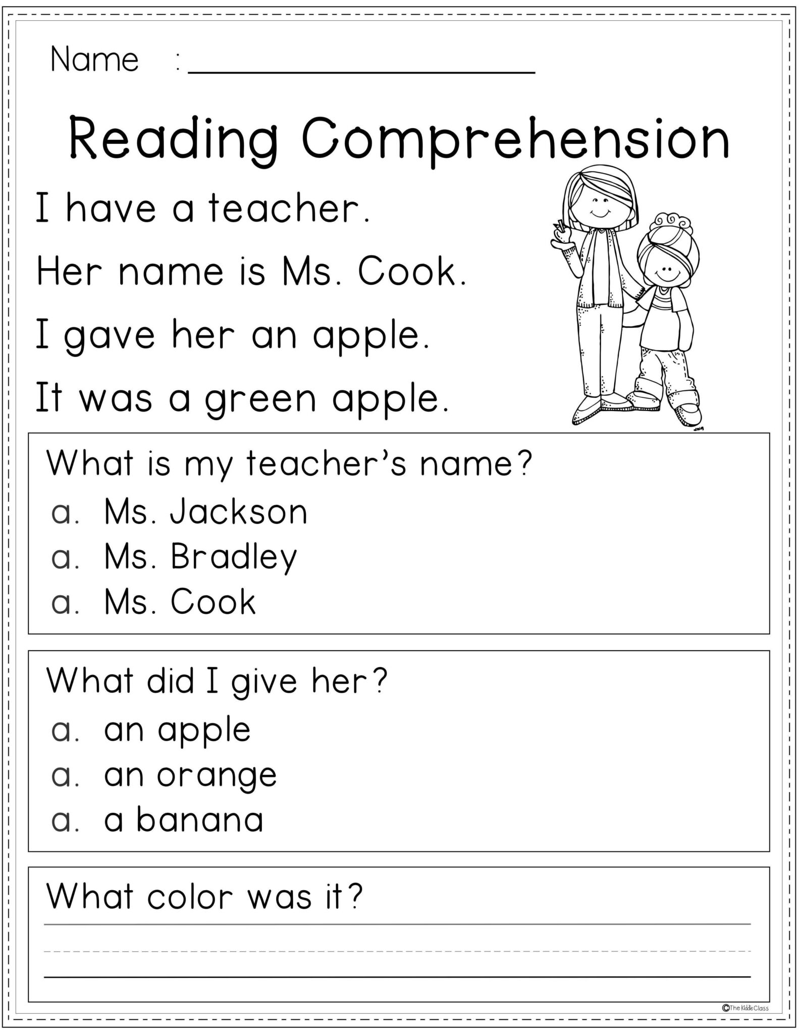 Printable Reading Worksheets For 1st Grade Printable Worksheets