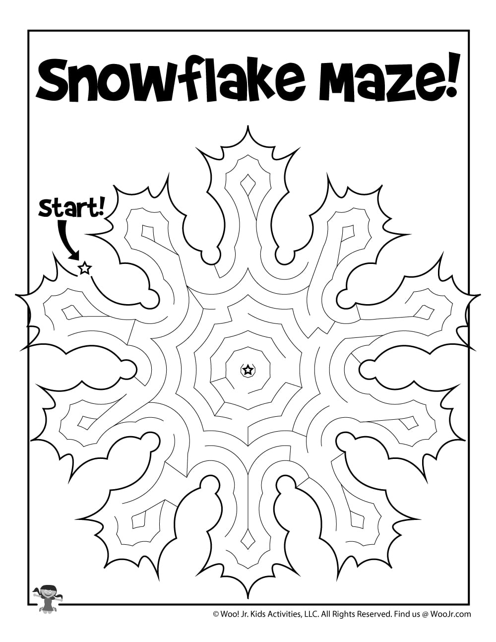 Printable Winter Mazes Printable Mazes Free