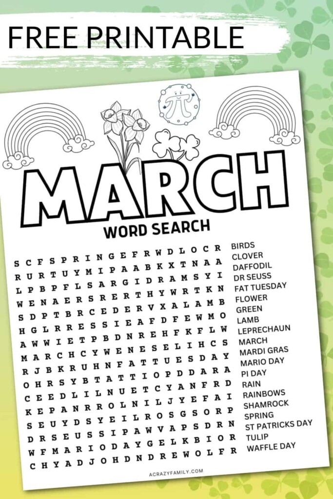 Printable Word Search 4th Grade Word Search Maker