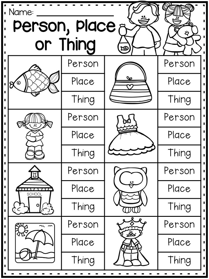 Printable Worksheet On Nouns