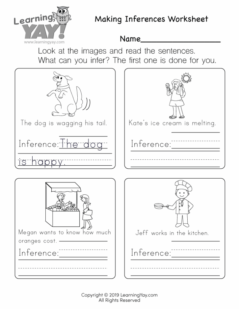 Reading And Writing Worksheets 1st Grade Printable Reading Worksheet 