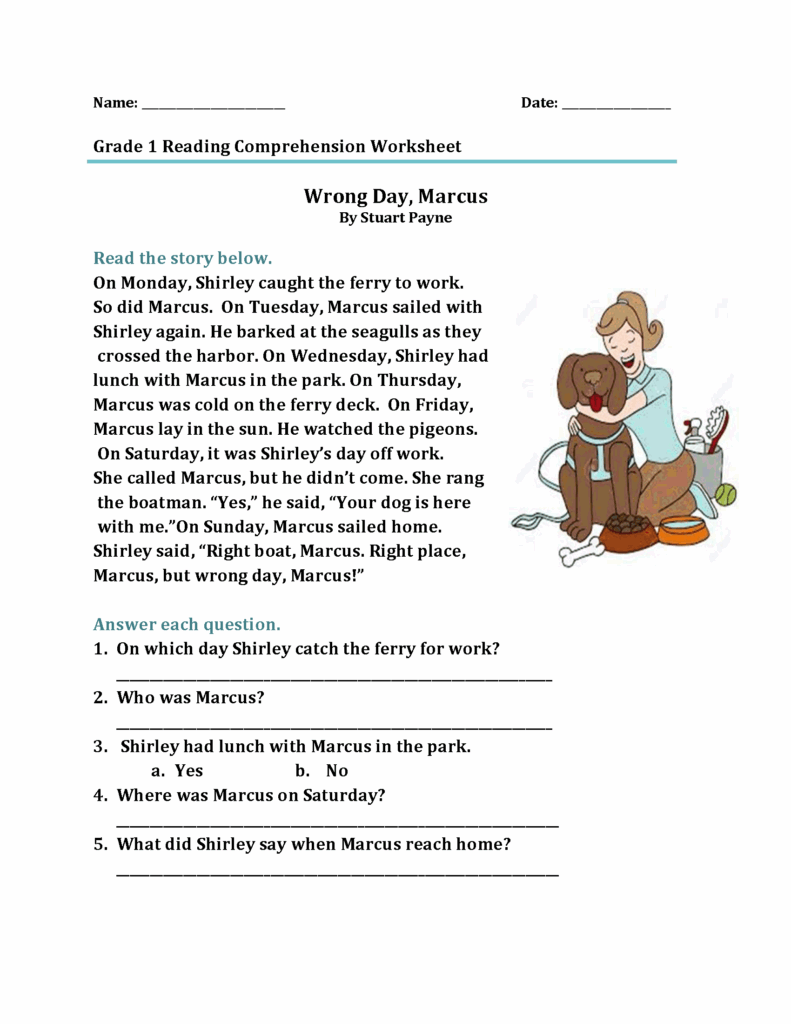 Reading Comprehension 6Th Grade Pdf Ideas 2022