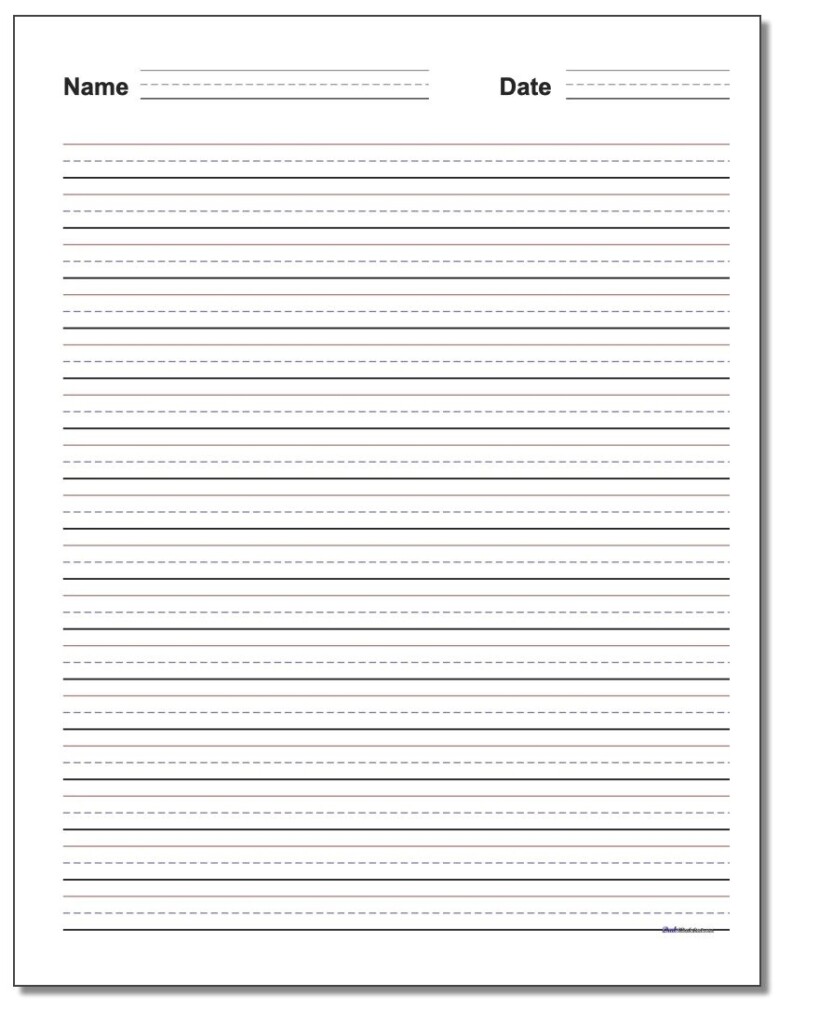 Scholarship Essay First Grade Writing Paper Printable