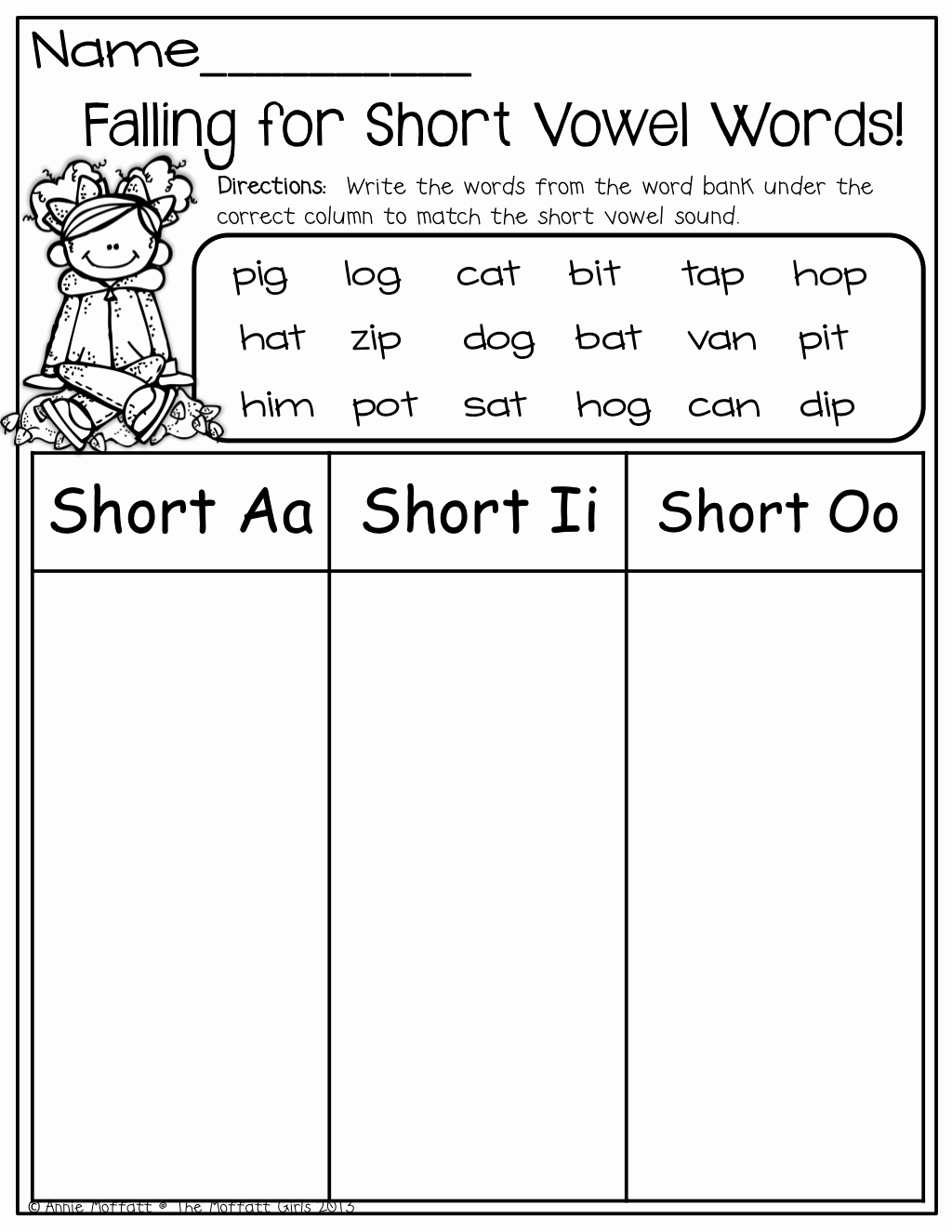Short And Long Vowel Worksheet