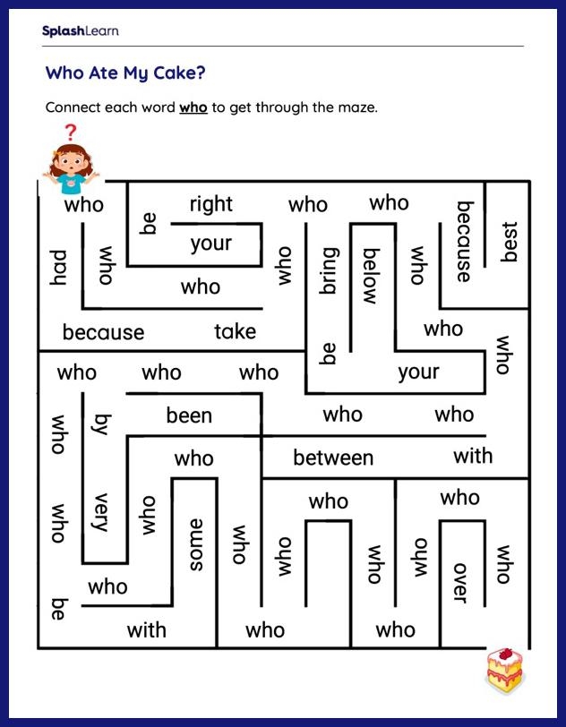 Sight Words Worksheets For 1st Graders Online SplashLearn 