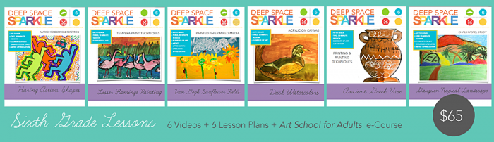 Sixth grade lessons art curriculm Deep Space Sparkle