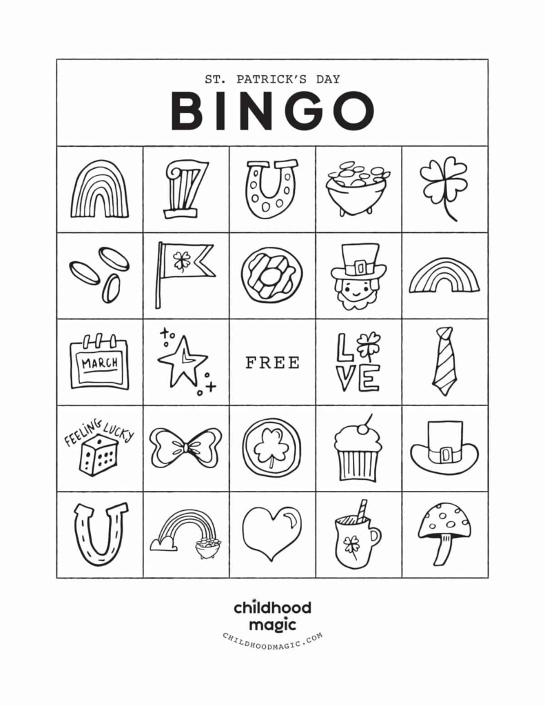 St Patrick 39 s Day Bingo Childhood Magic