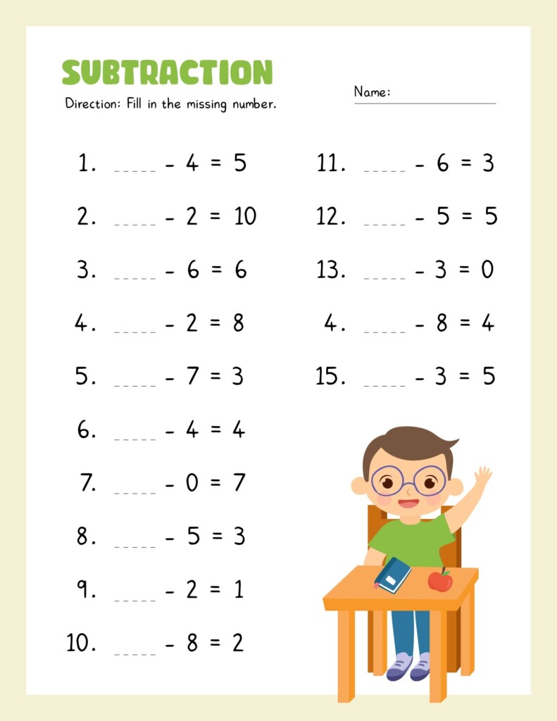 Subtraction Worksheets 1st Grade 10 Free PDF Printables Printablee