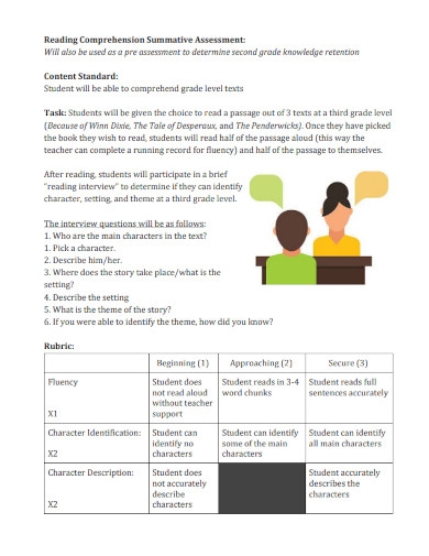 Summative Assessment 12 Examples Format How To Do PDF
