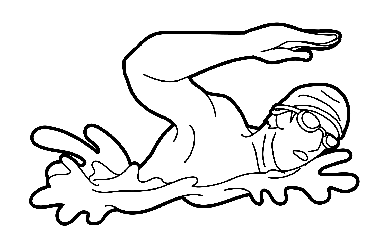 Swimming Printable Coloring Page Free Printable Coloring Pages