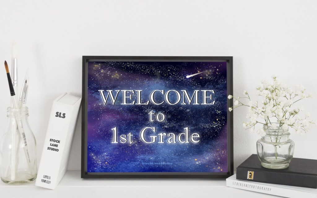 Teacher Door Sign Printable Welcome To First Grade Classroom Etsy 