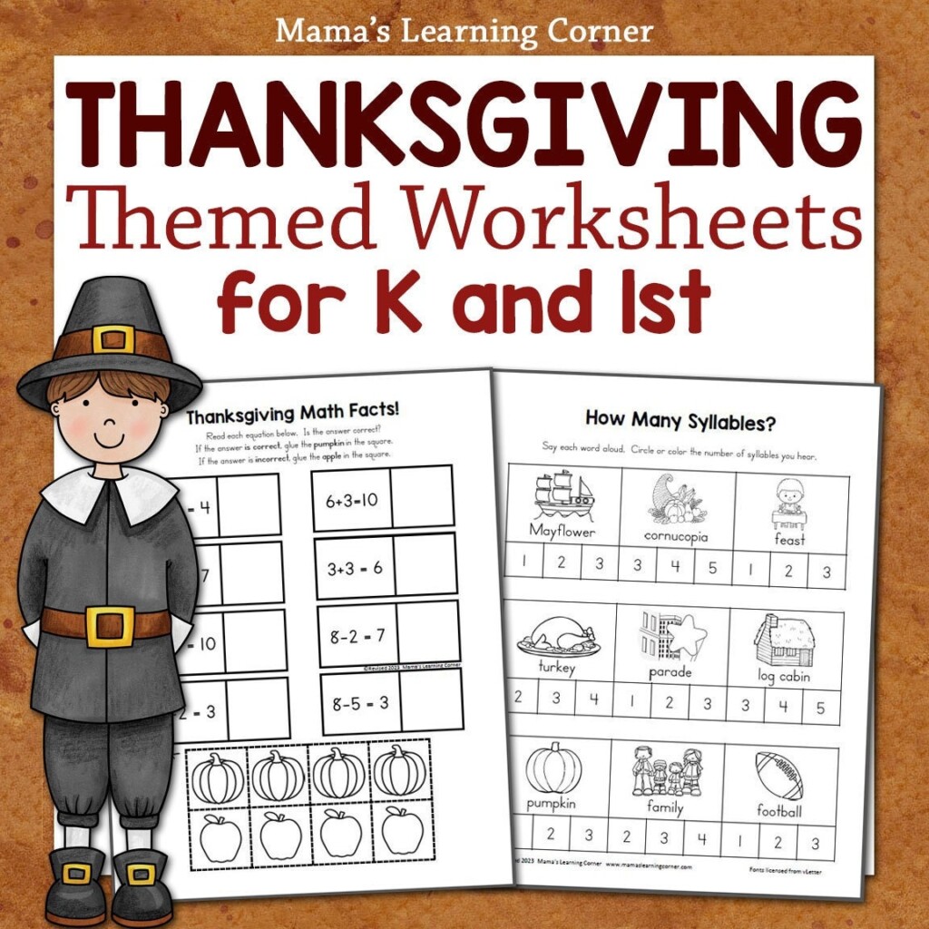 Thanksgiving Worksheets 1st Grade Printable Worksheets