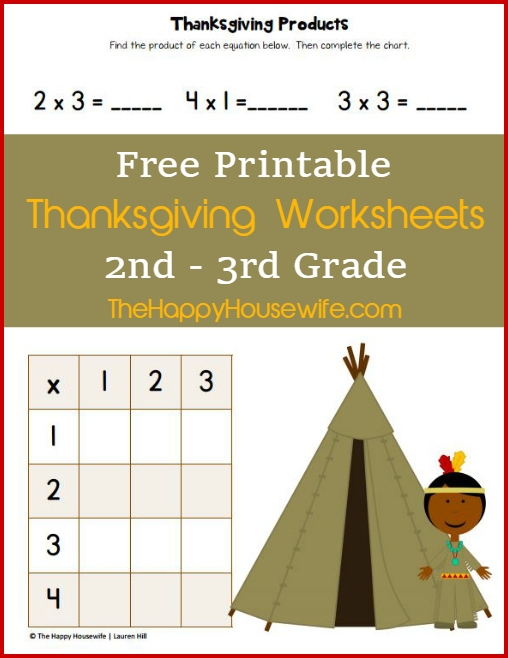 Thanksgiving Worksheets Free Printables The Happy Housewife Home 