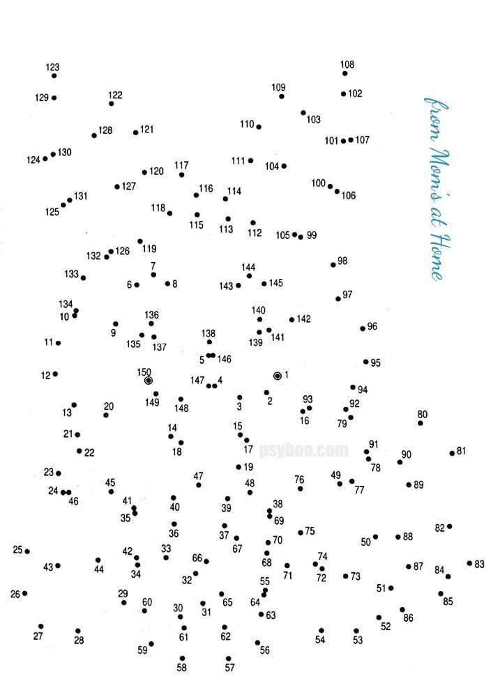 The Bunny Connect The Dots 1 150 Worksheet