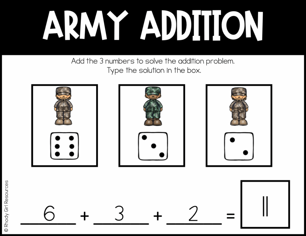 Veterans Day Math Activities 1st Grade Rhody Girl Resources