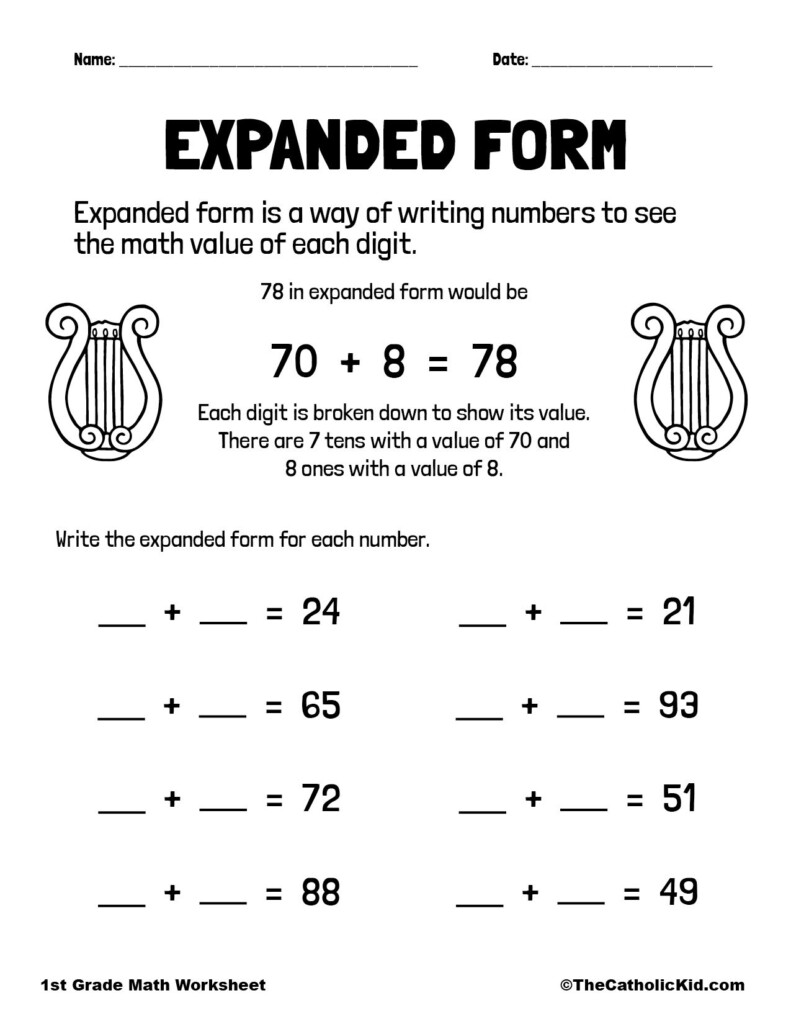 What Is Expanded Form Expanded Form Math Expanded Form Worksheets 